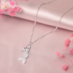 Mystic Mermaid Silver Necklace