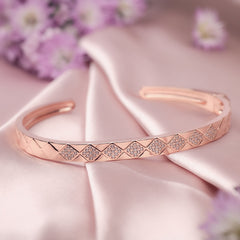 Rose Gold Enigma Kada Amishka Jewels