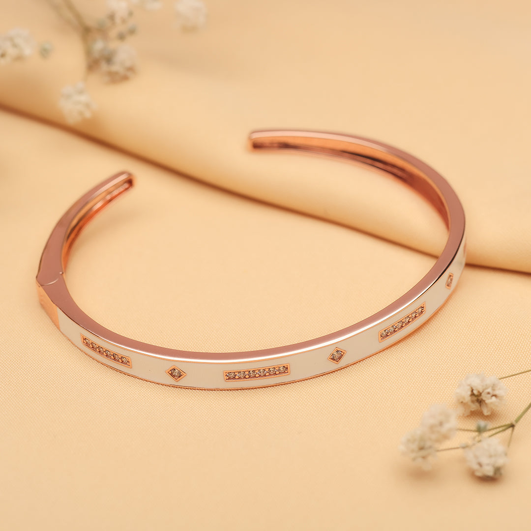 Rose Gold Geometrica Kada Amishka Jewels