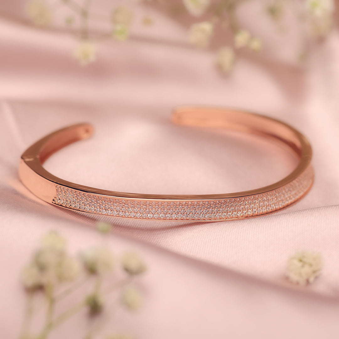 Rose Gold Harmony Kada Amishka Jewels