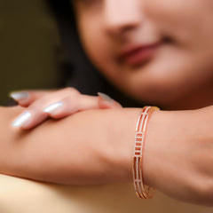 Rose Gold Princess Kada Amishka Jewels