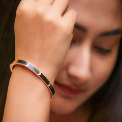 Rose Gold Rhapsody Kada Amishka Jewels