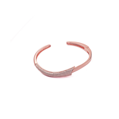 Rose Gold Shimmering Sail Kada Amishka Jewels