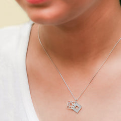 Silver Eternal Bond Pendant and Necklace Amishka Jewels