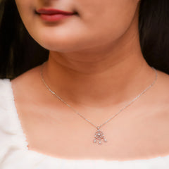 Silver Ice Queen Pendant and Chain Amishka Jewels