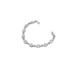 Silver Luminous Lace Bracelet Amishka Jewels