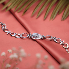 Silver Moonlit Meadows Bracelet Amishka Jewels