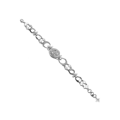 Silver Moonlit Meadows Bracelet Amishka Jewels