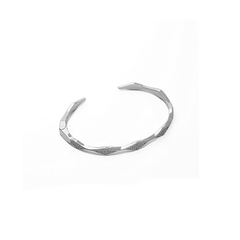 Silver Sparkling Wave Kada Amishka Jewels