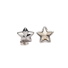 Silver Stellar Swarovski Earrings Amishka Jewels