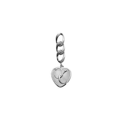 Silver White Heart MOP Earrings Amishka Jewels