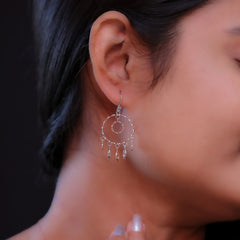 Tribal Princess Silver Earrings For Women Amishka Jewels